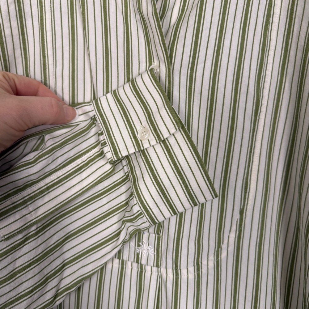 Airelles Liquette Stripe Cotton Shirt Dress L NWOT French Vacation Beach - Picture 4 of 8